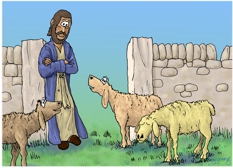 John 10 - Jesus, I am the Gate | Bible Cartoons