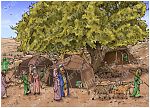 Genesis 12 - Call of Abram - Scene 03 - Oak of Moreh, Shechem camp 980x706px col.jpg