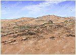 Genesis 12 - Call of Abram - Scene 03 - Oak of Moreh, Shechem camp (without Oak) - Background 980x706px col.jpg