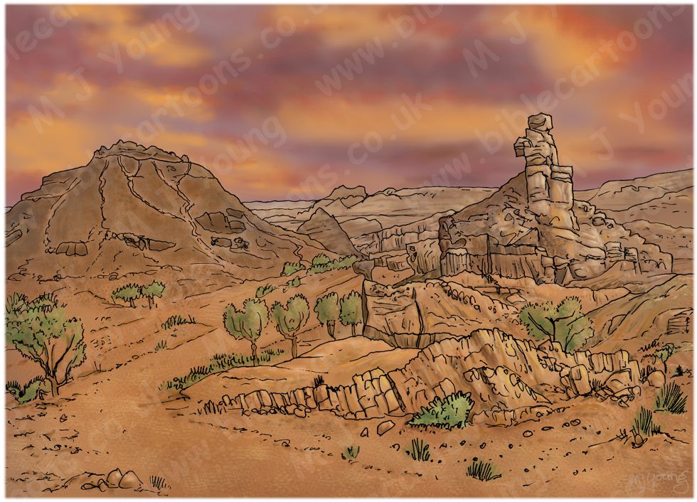 Genesis 12 - Call of Abram - Scene 06 - Into the Negev  (Version 01) - Background 980x706px col.jpg