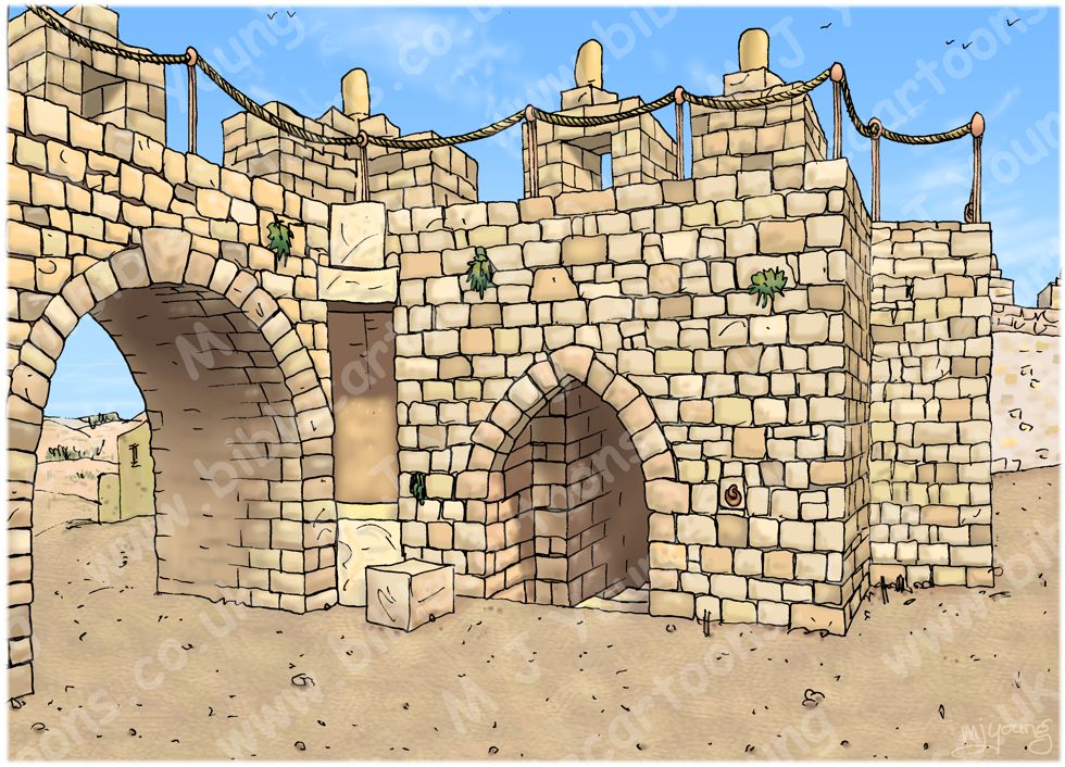 Nehemiah 02 - Nehemiah goes to Jerusalem - Scene 01 - Cavalry escort - Background 980x706px col.jpg